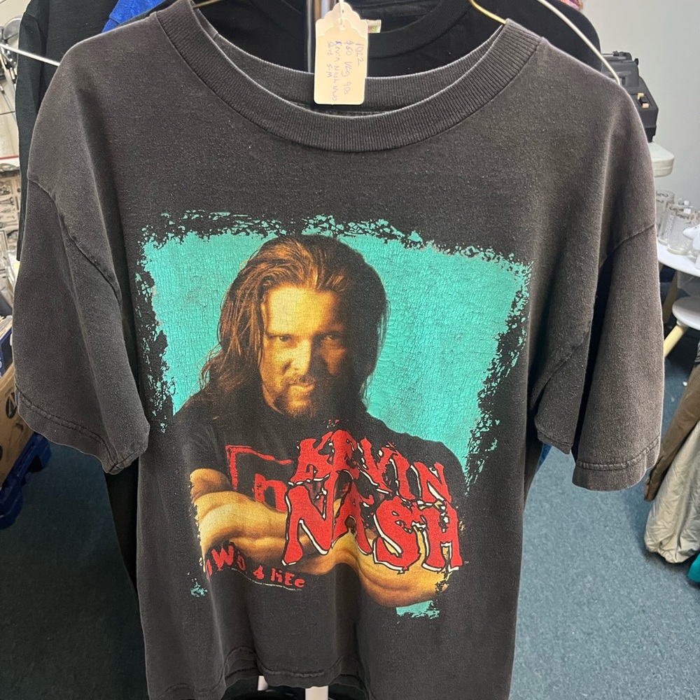 Rare Vintage Kevin Nash NWO New World Order 1998 T Shirt 90s Black Medium Read